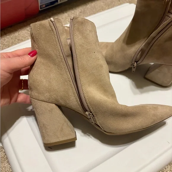 a new day Cream Heeled Boots - Picture 2 of 5